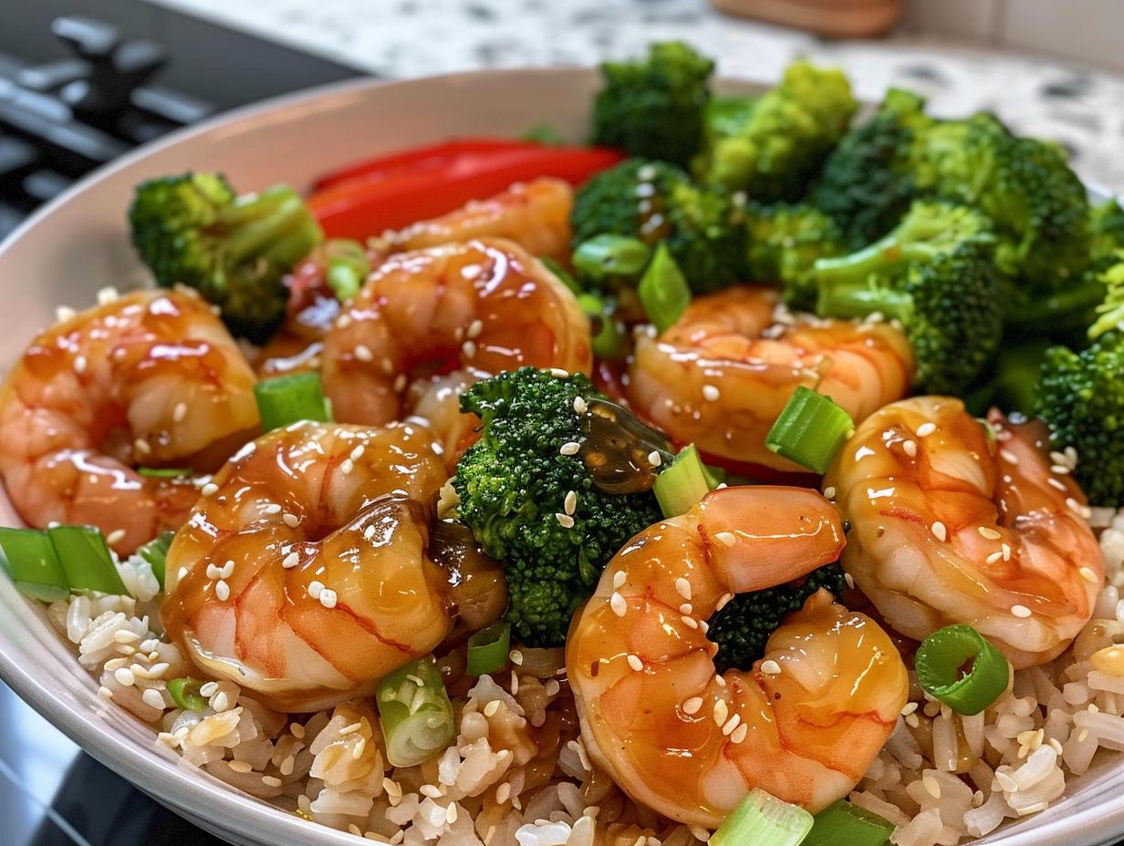 Amazing 1 Low-Cal Healthy Honey Garlic Shrimp