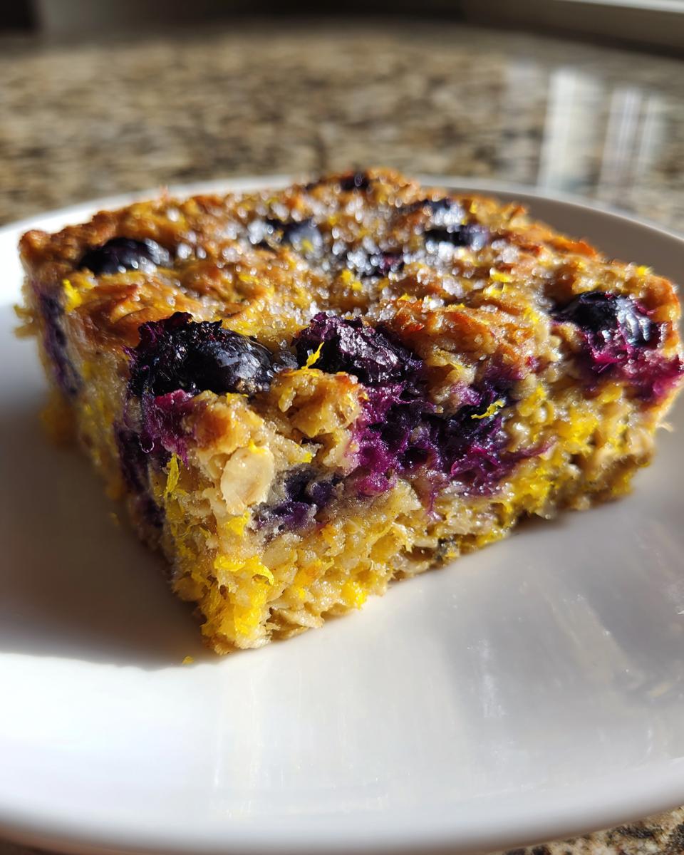 Healthy Lemon Blueberry Baked Oatmeal Fresh and Zesty - detail 1