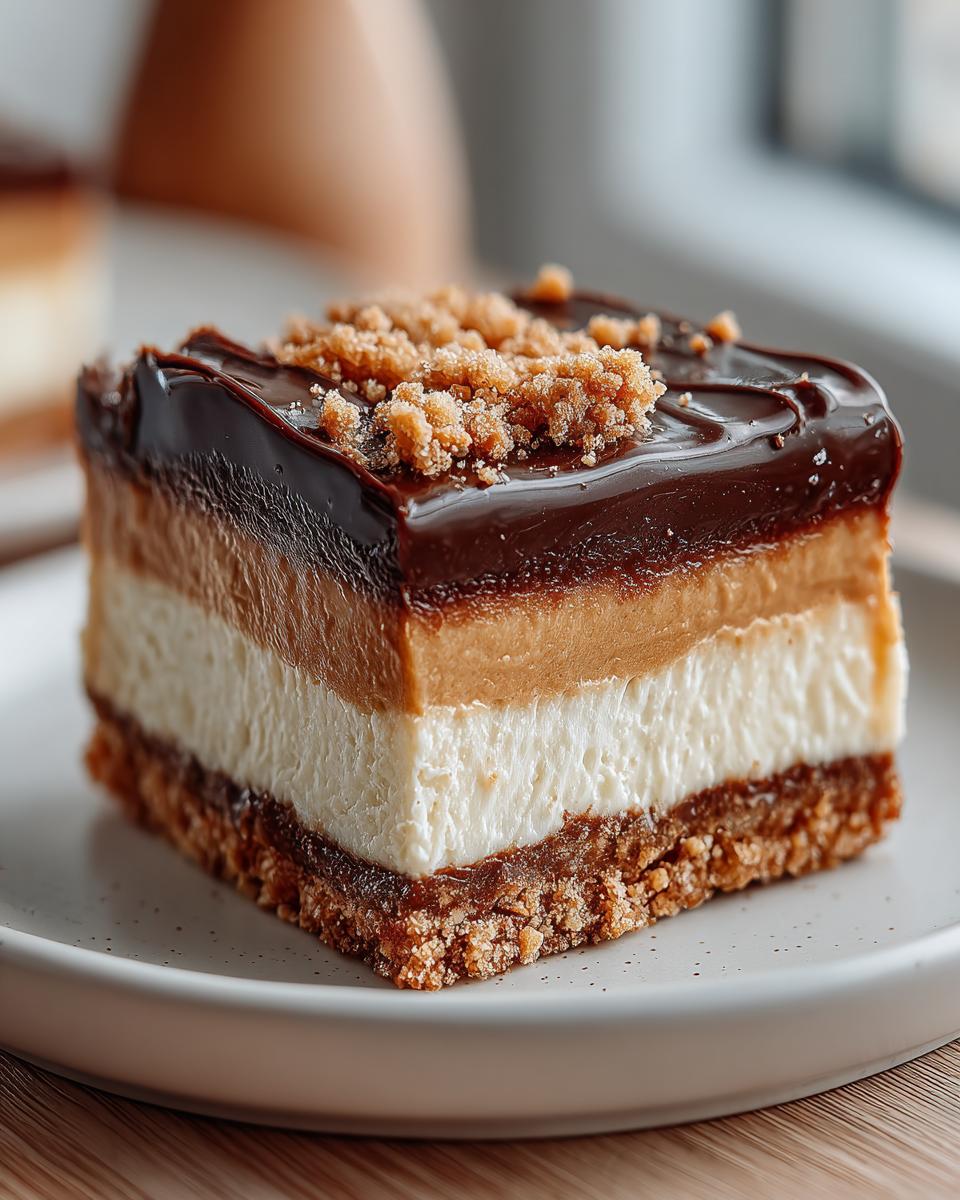 Healthy Peanut Butter Twix Bars - detail 1