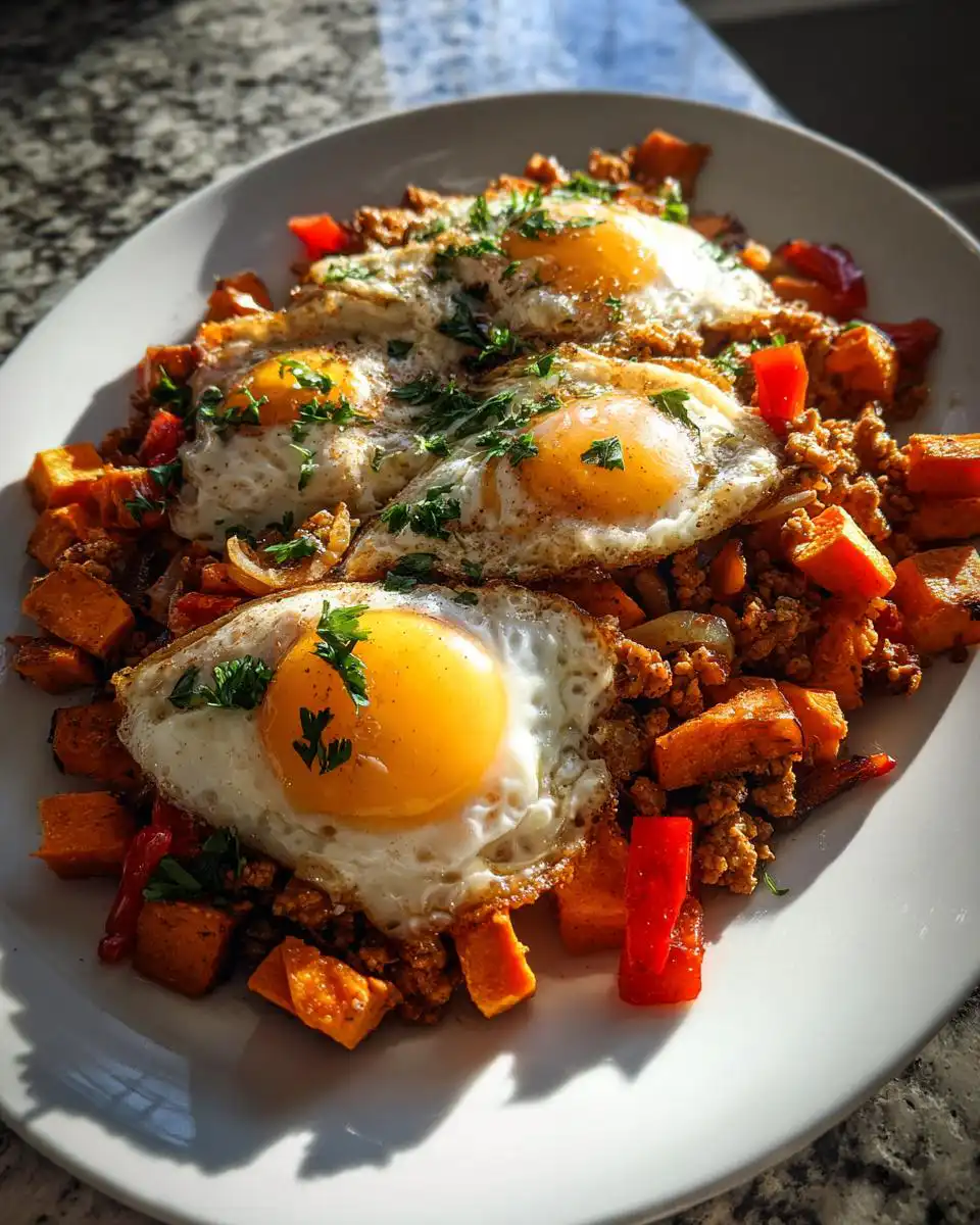 Healthy Sweet Potato and Turkey Breakfast Hash - detail 1