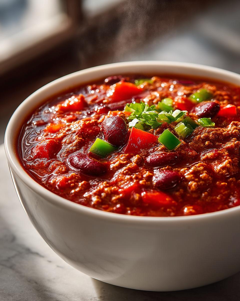 Healthy Turkey Chili with Beans and Veggies - detail 1