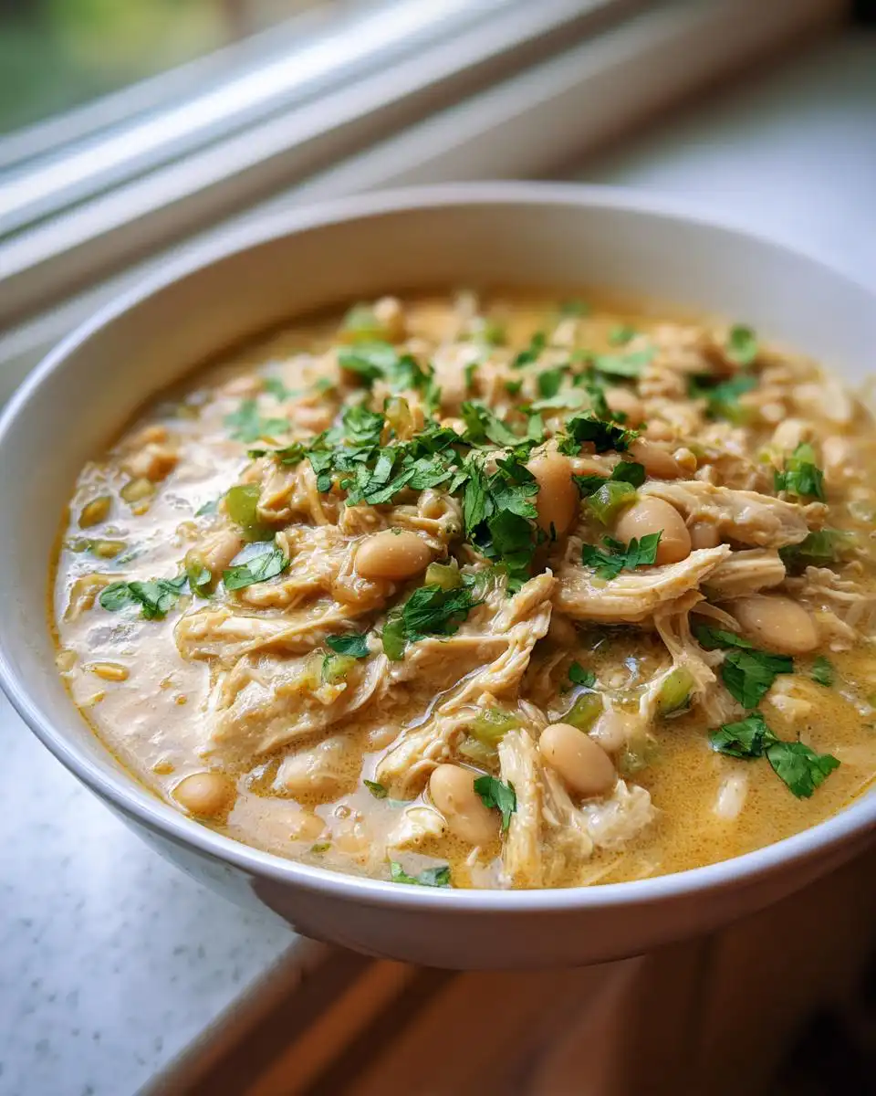 Healthy White Chicken Chili - detail 1