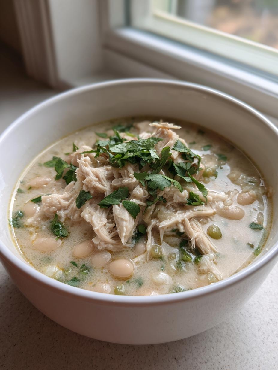 Healthy White Chicken Chili - detail 2
