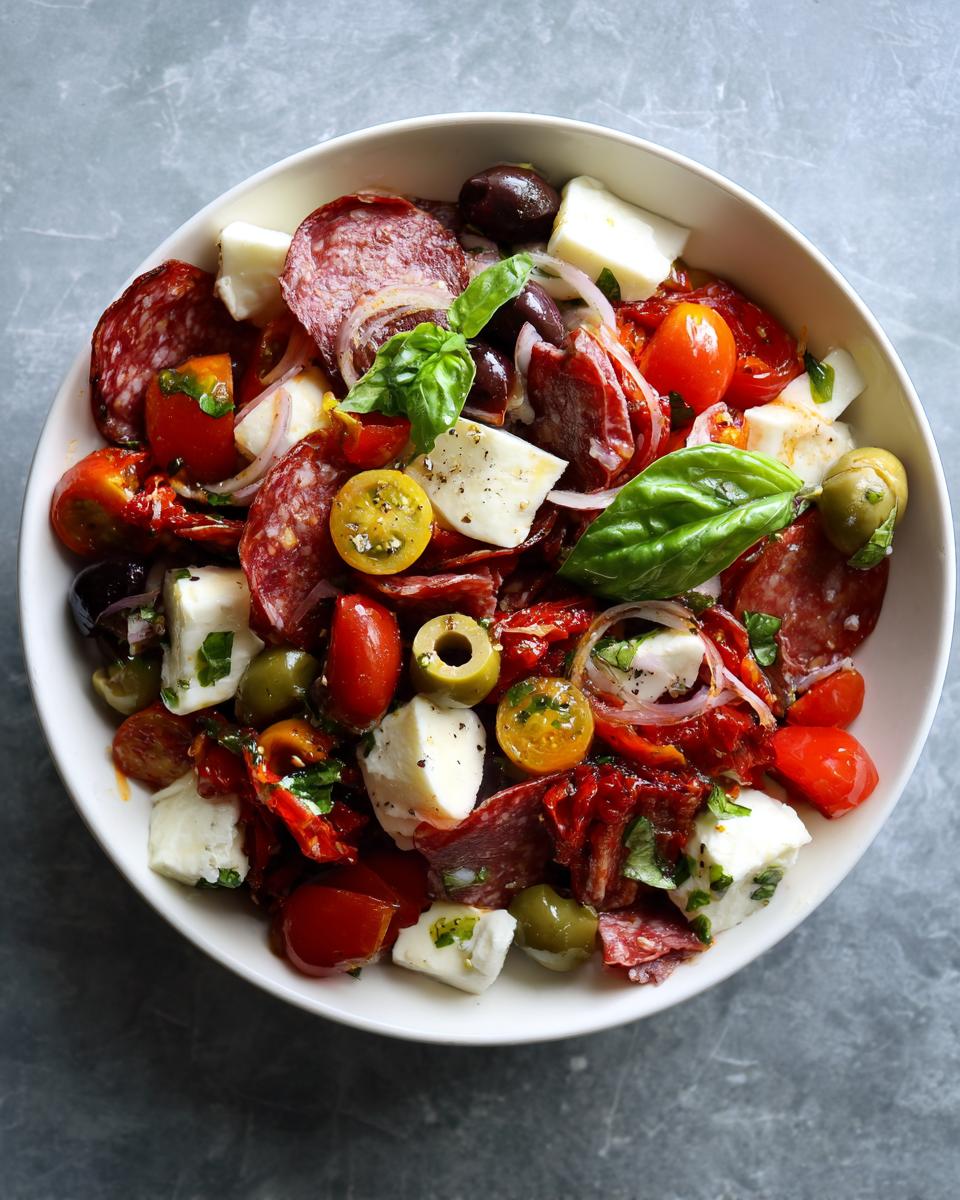 High Protein Antipasto Salad Easy No Lettuce - detail 1