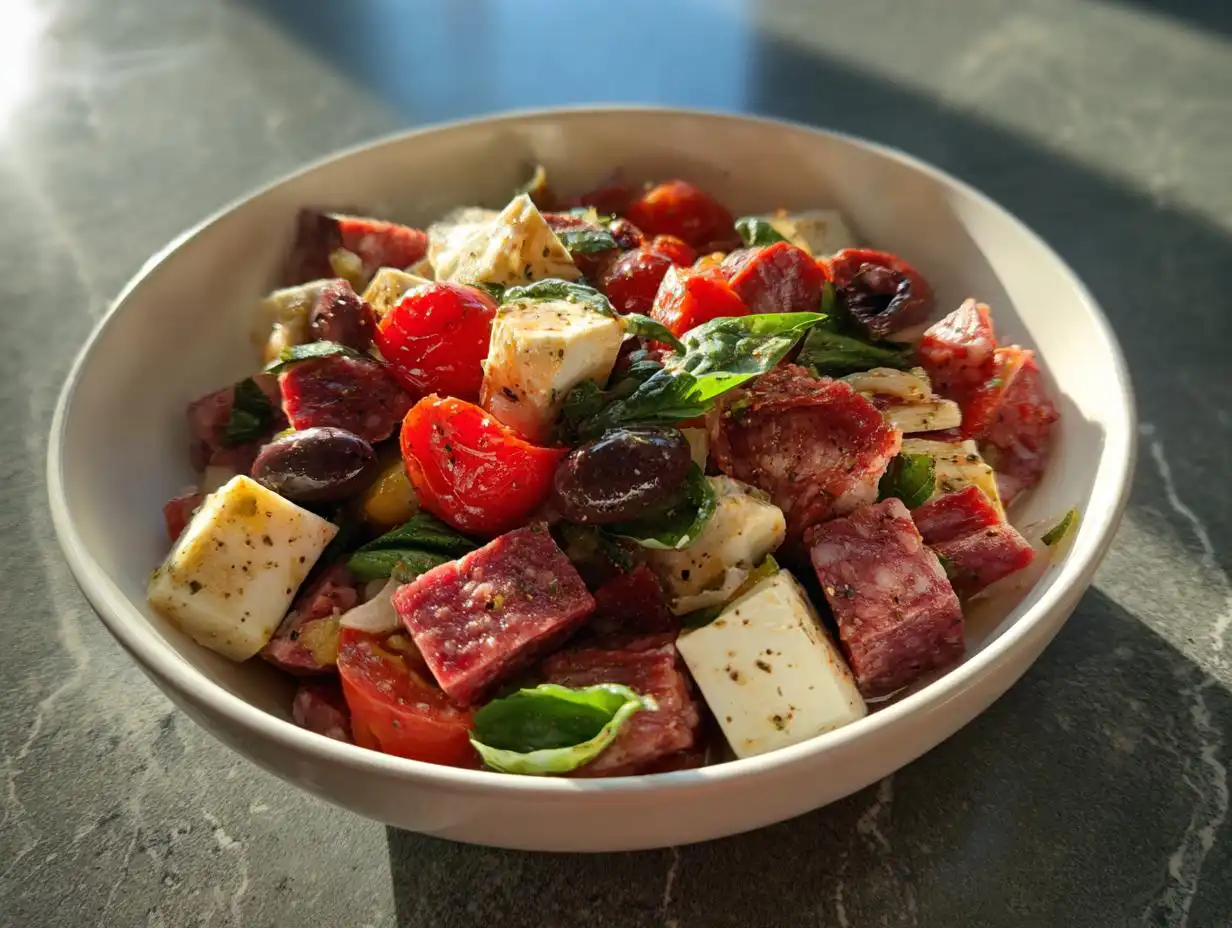 Amazing 6g High Protein Antipasto Salad Easy No Lettuce