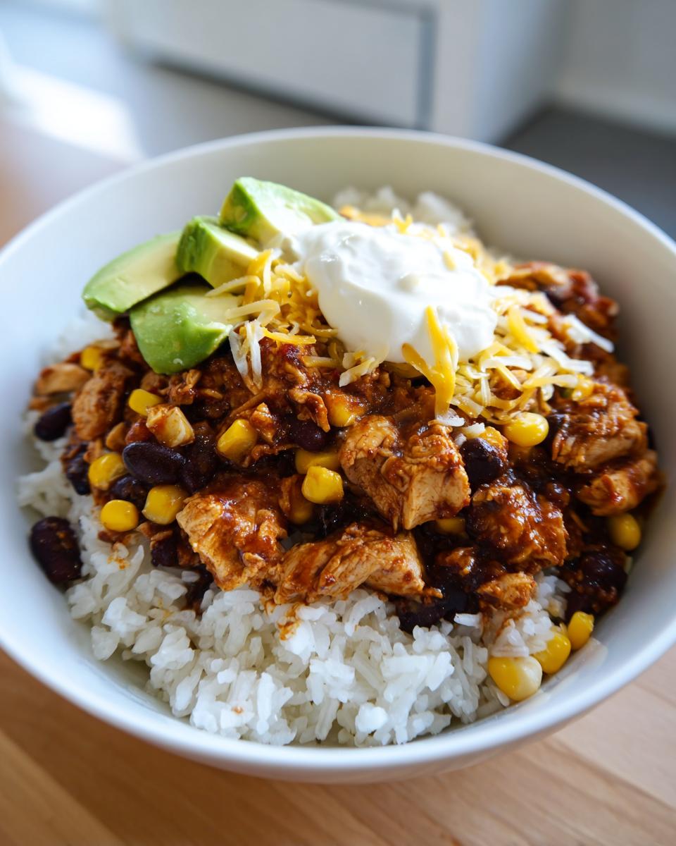 High Protein Chicken Burrito Bowl Meal Prep - detail 1
