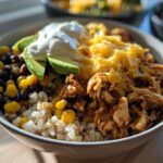 High Protein Chicken Burrito Bowl Meal Prep