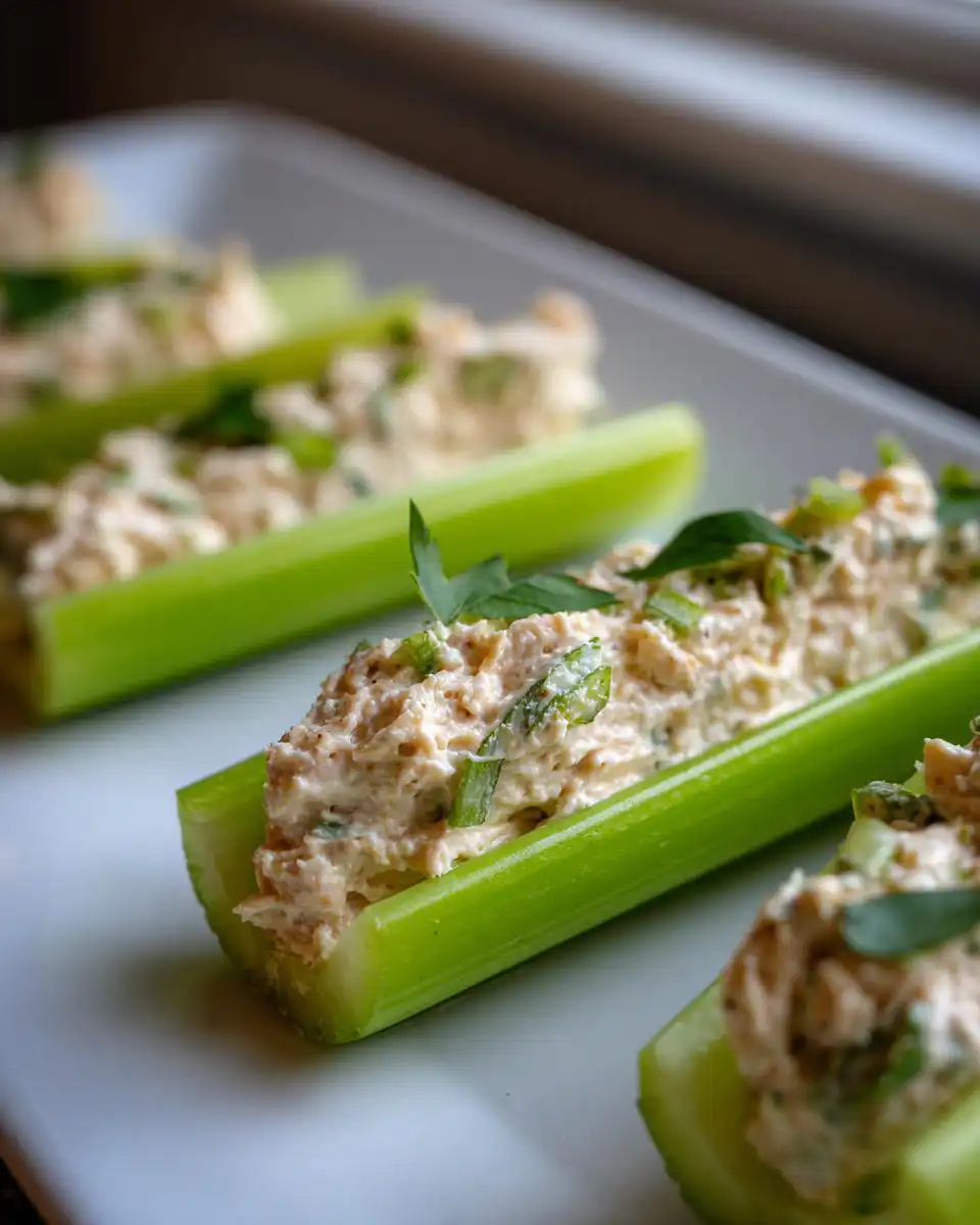 High Protein Cream Cheese Stuffed Celery - detail 1