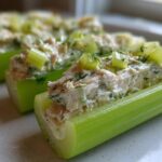 High Protein Cream Cheese Stuffed Celery