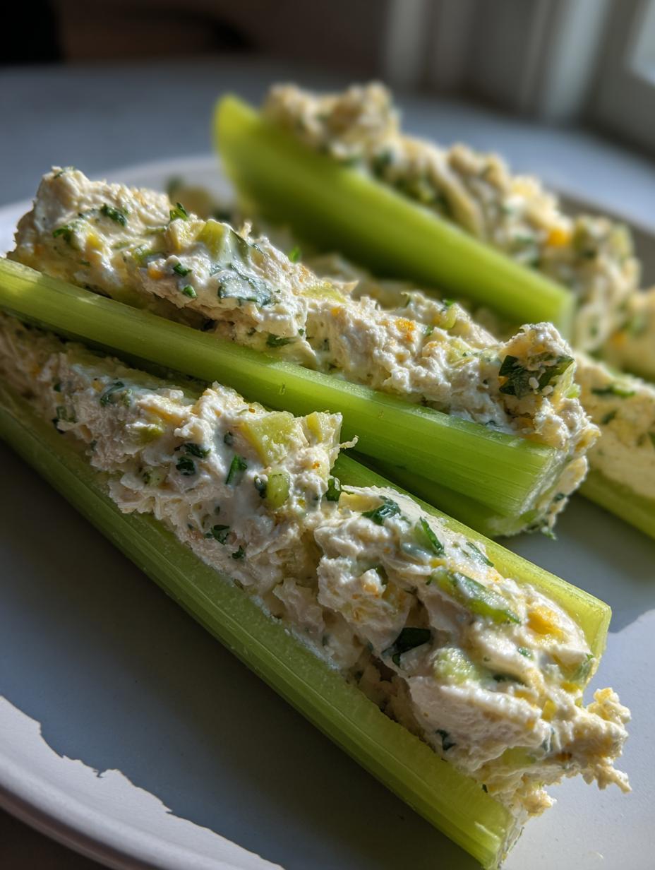 High Protein Cream Cheese Stuffed Celery - detail 2