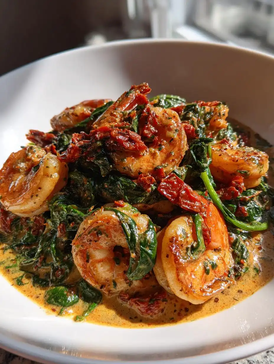 High Protein Creamy Sun Dried Tomato Shrimp - detail 2
