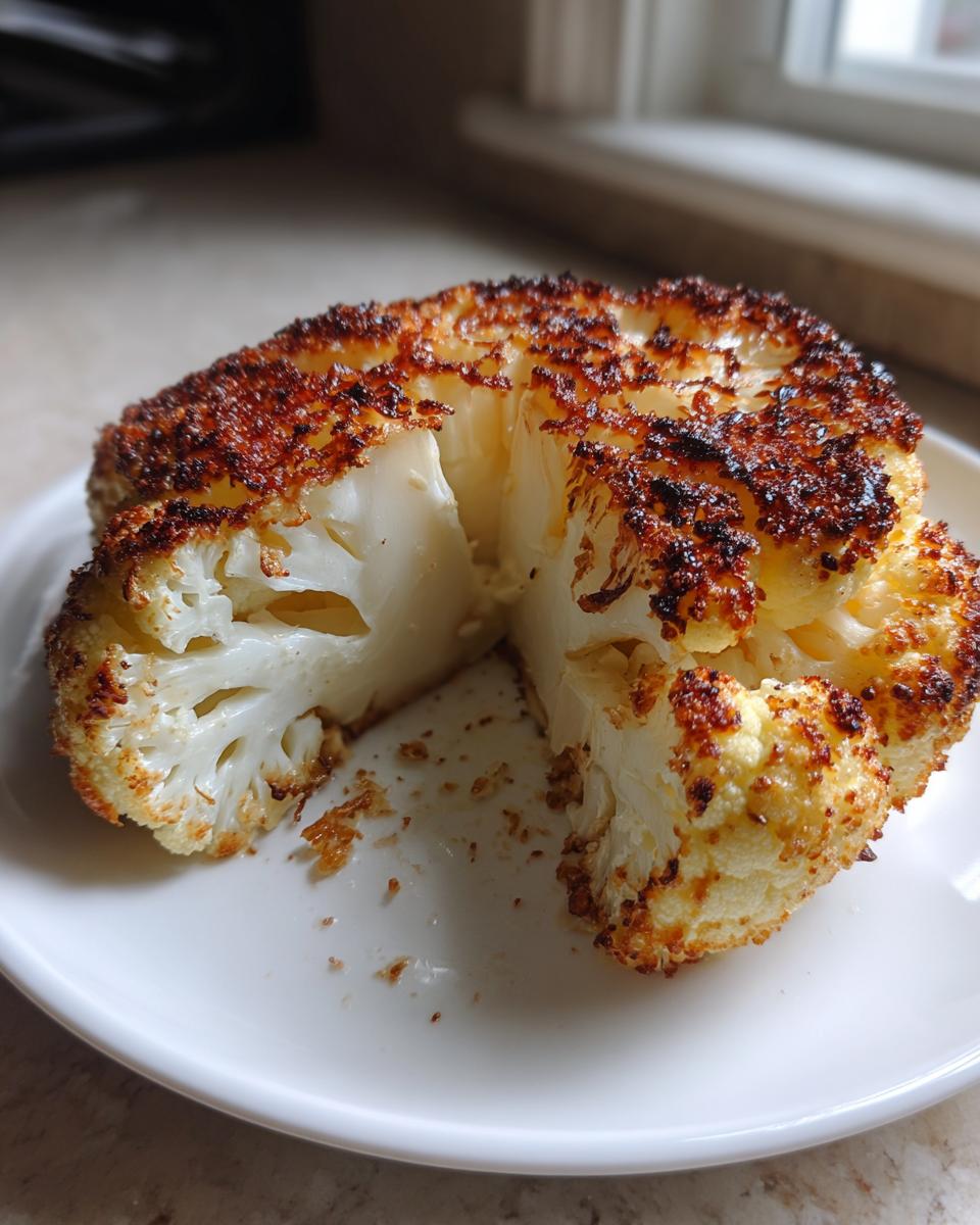 High Protein Crispy Parmesan Cauliflower Steaks - detail 1