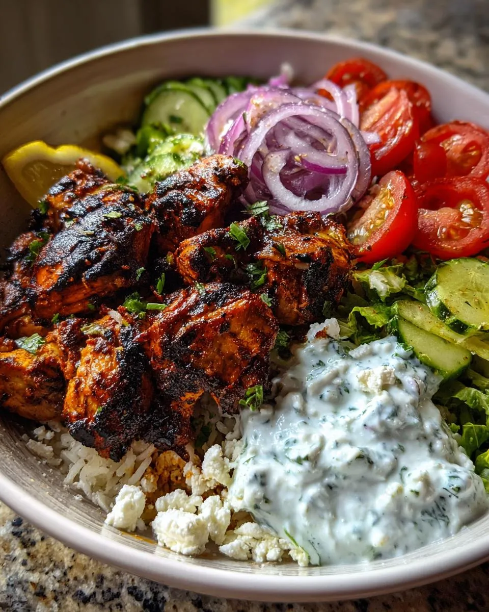 High Protein Greek Chicken Bowls - detail 1