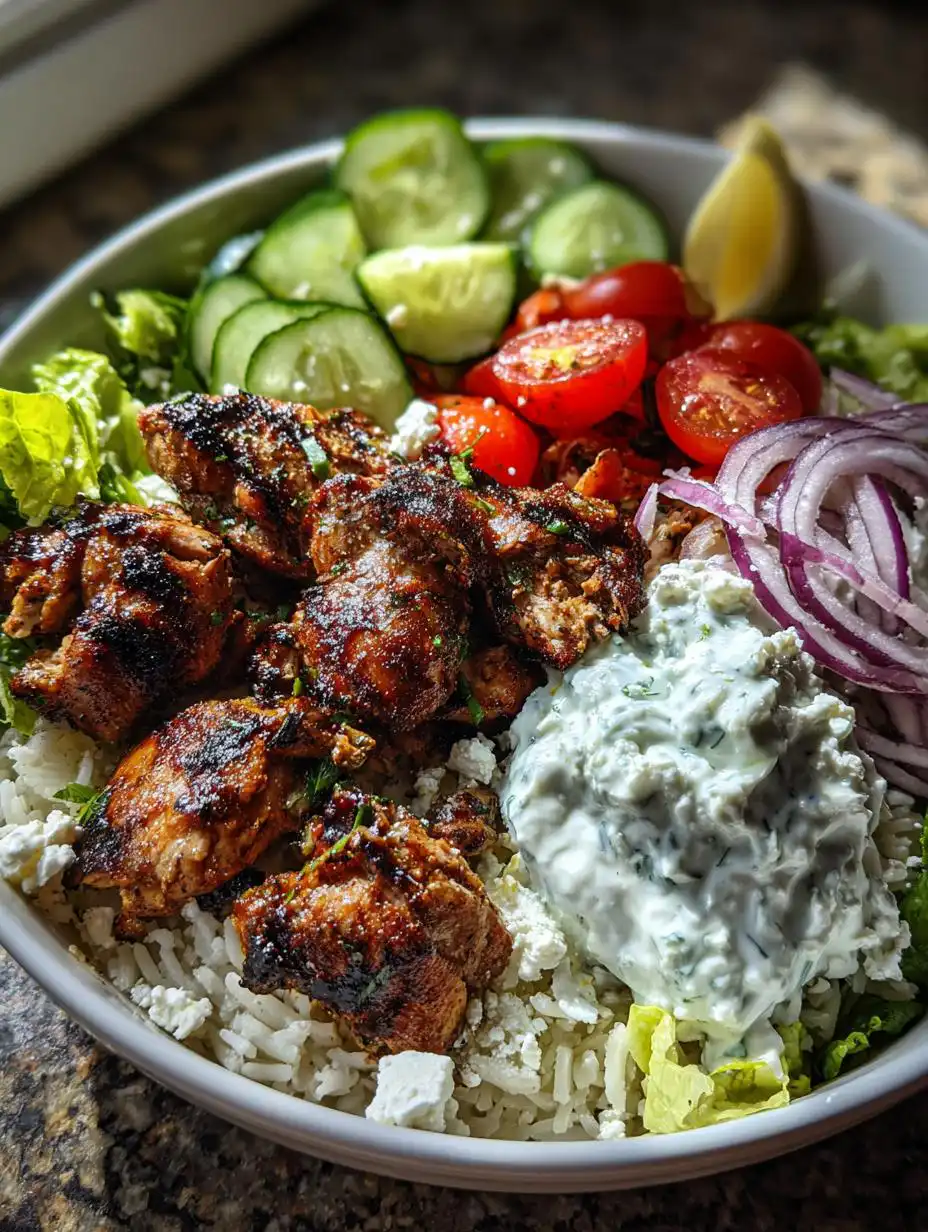 High Protein Greek Chicken Bowls - detail 2