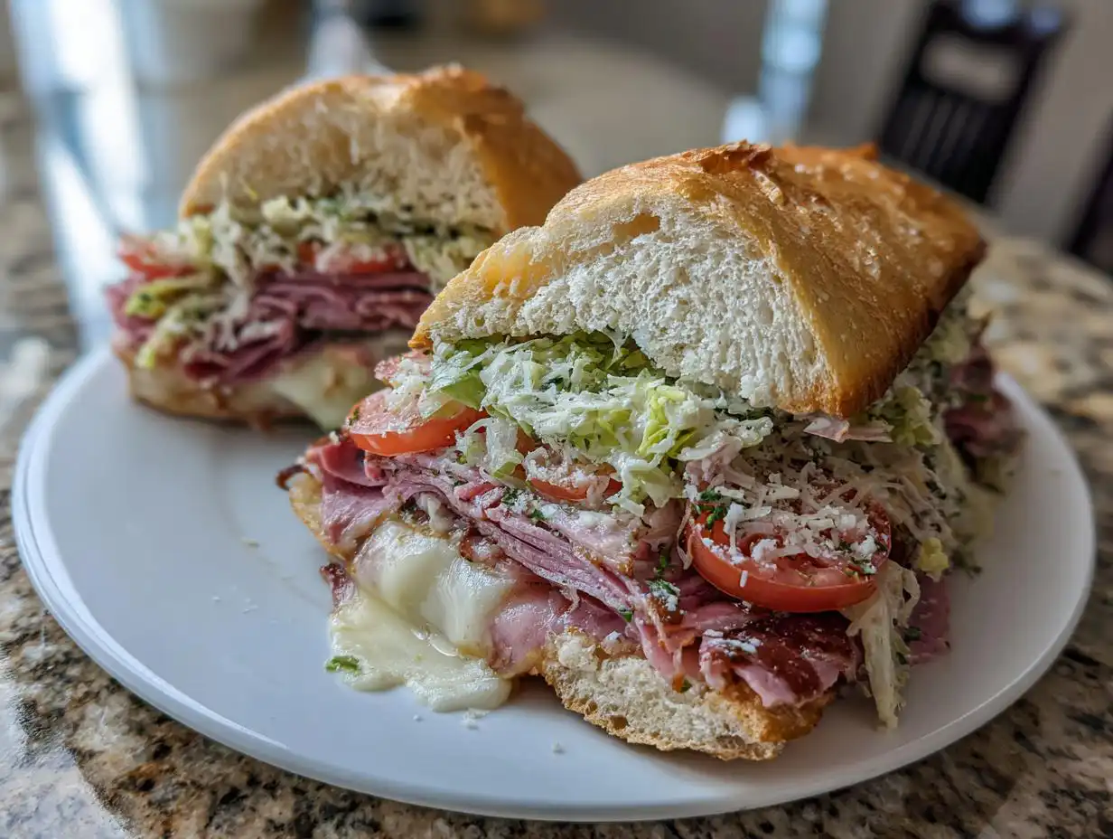 Amazing 4-Minute High Protein Italian Grinder Salad Sandwich