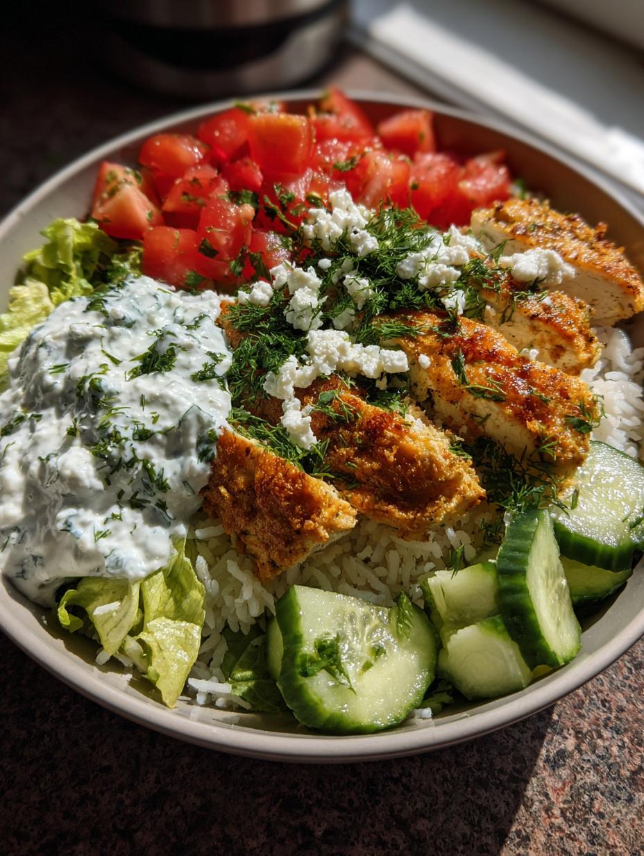 High Protein Mediterranean Lemon Dill Chicken Bowls - detail 2