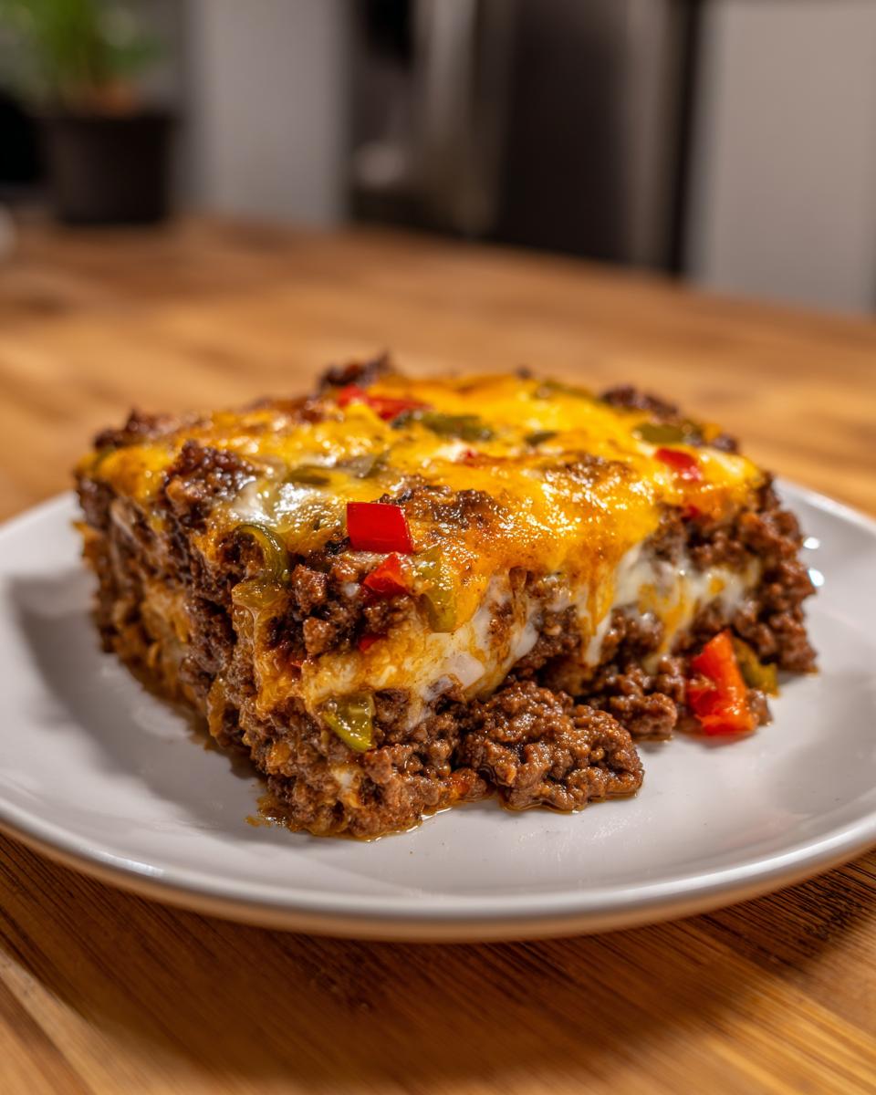 High Protein Philly Cheesesteak Casserole Low Carb - detail 1