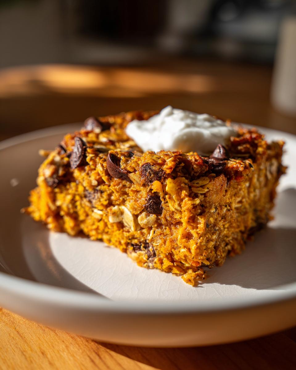 High Protein Pumpkin Baked Oatmeal - detail 1