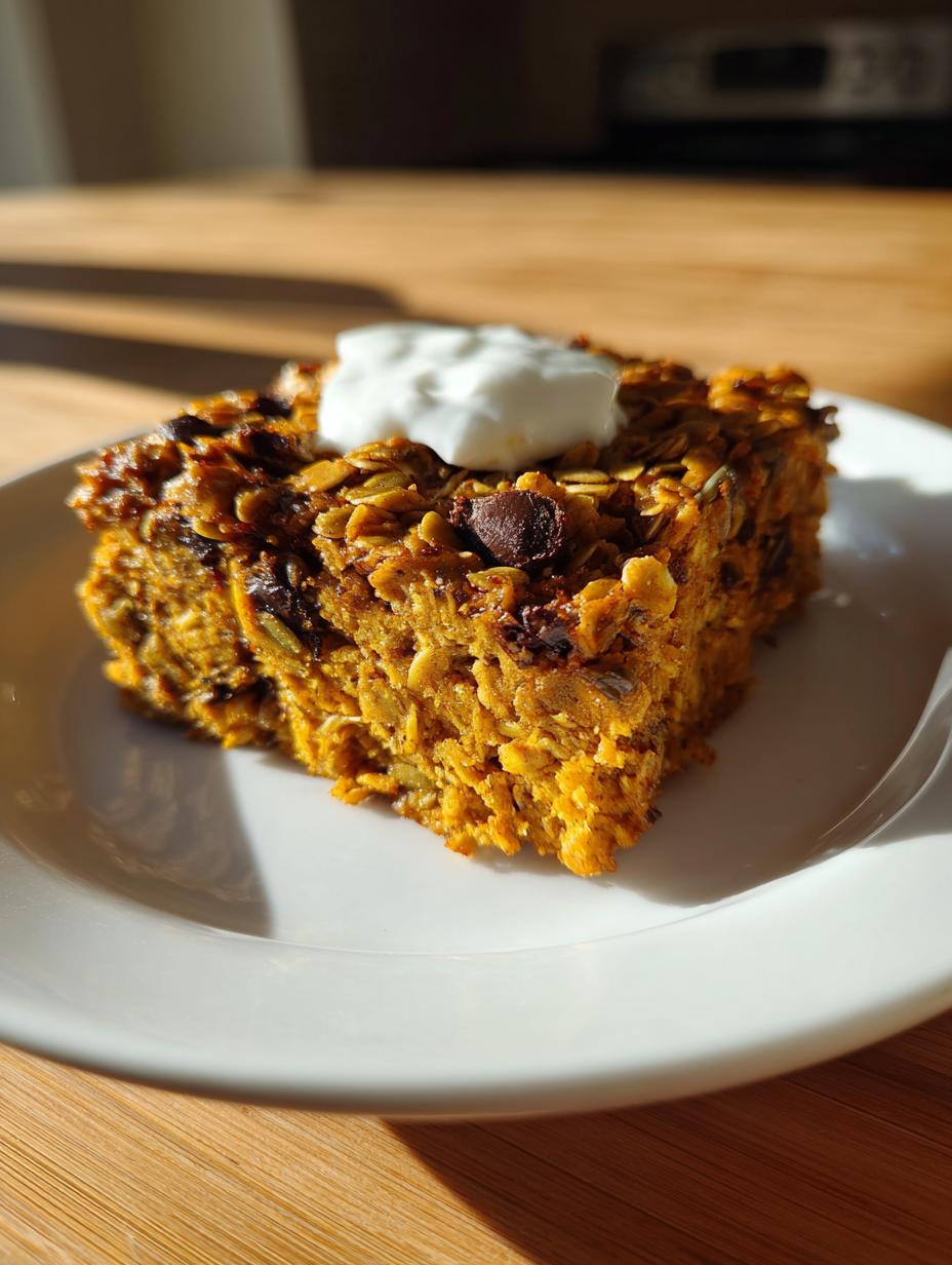 High Protein Pumpkin Baked Oatmeal - detail 2