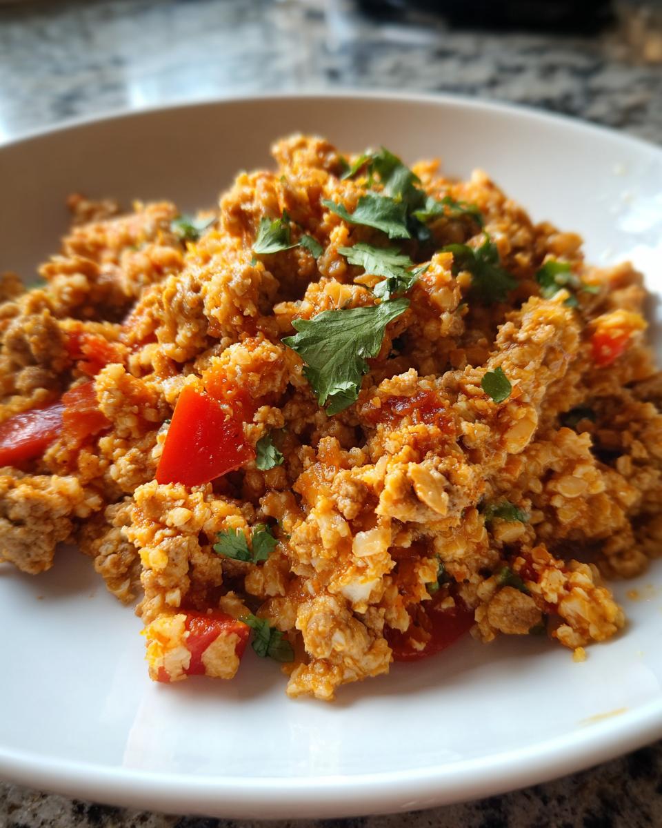 High Protein Spicy Cauliflower Rice with Ground Turkey Skillet - detail 1