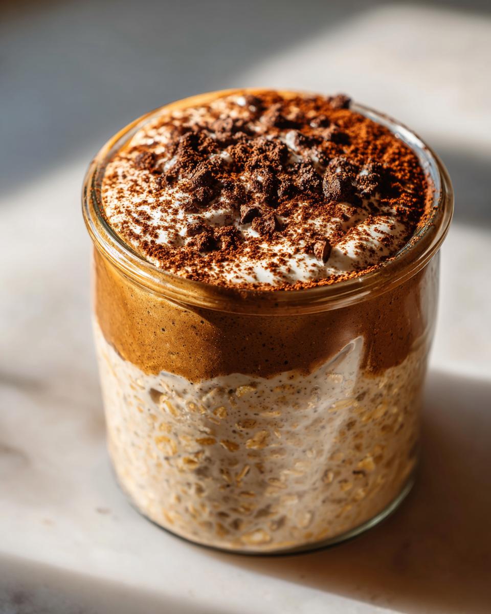 High Protein Tiramisu Overnight Oats - detail 1