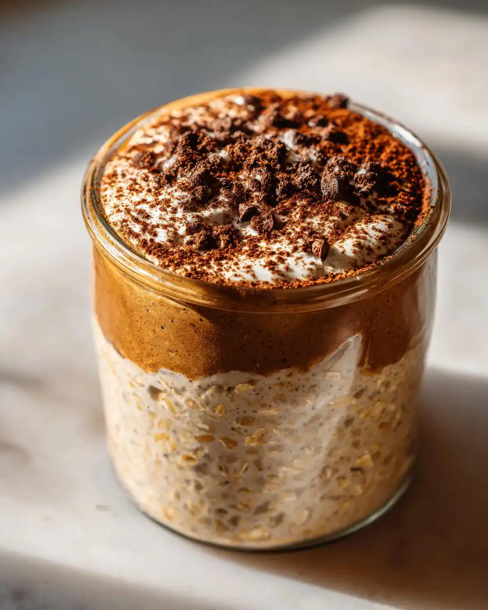 High Protein Tiramisu Overnight Oats - detail 1