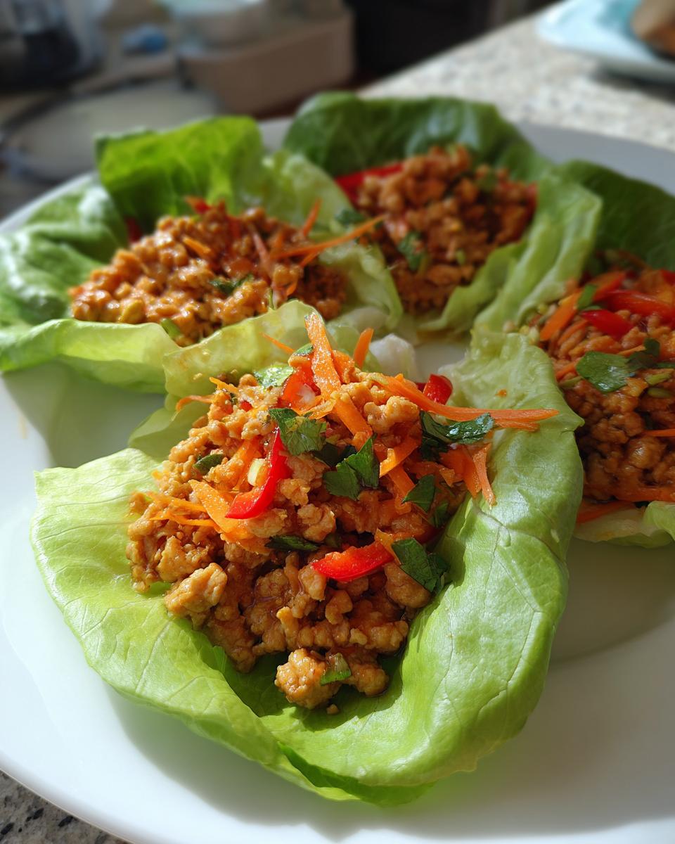 Honey Lime Turkey Lettuce Cups with Fresh Veggies - detail 1
