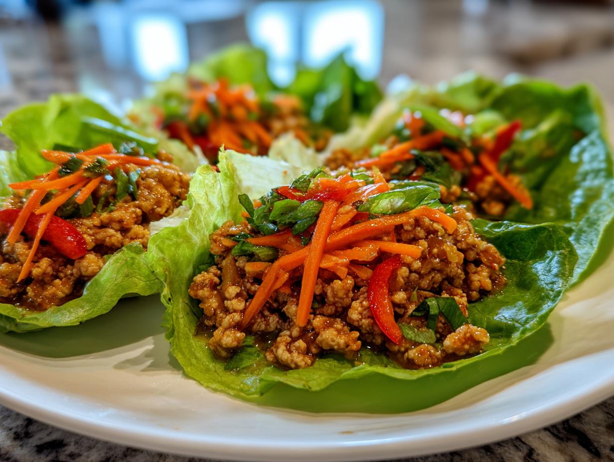 Amazing 29 Minute Honey Lime Turkey Lettuce Cups