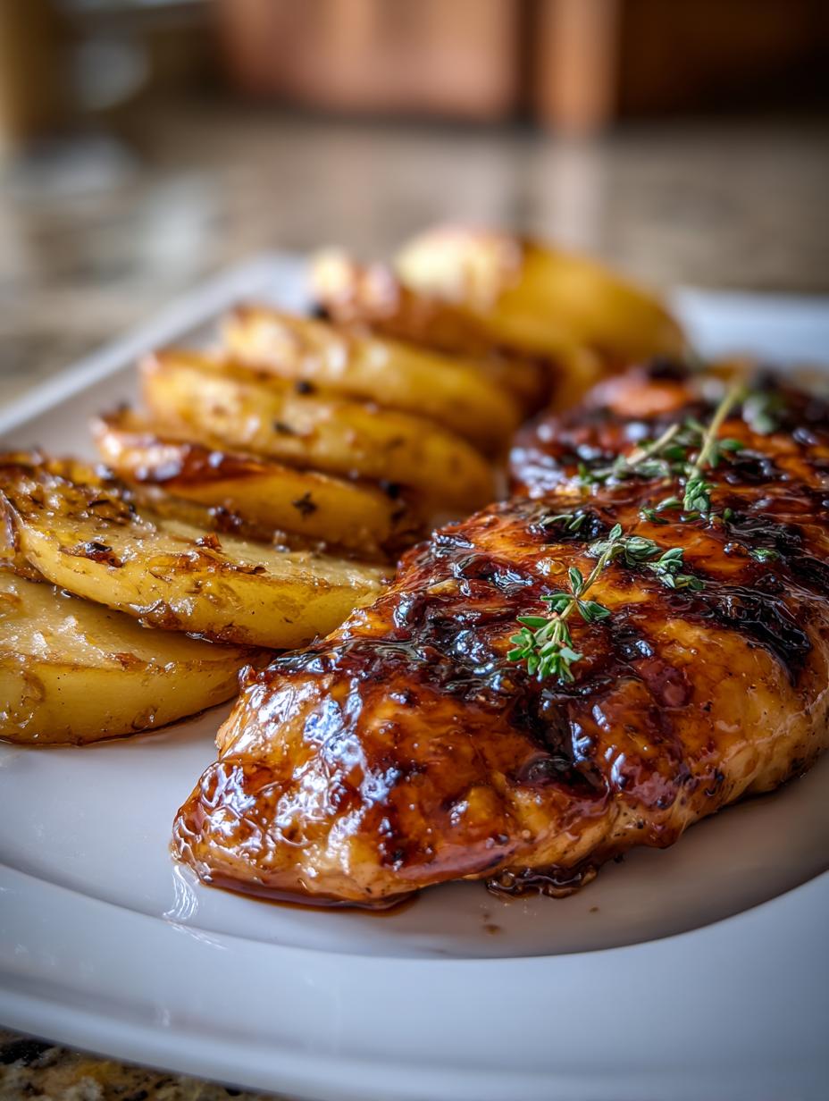 Honey Mustard Glazed Chicken Tenderloin with Apples - detail 2