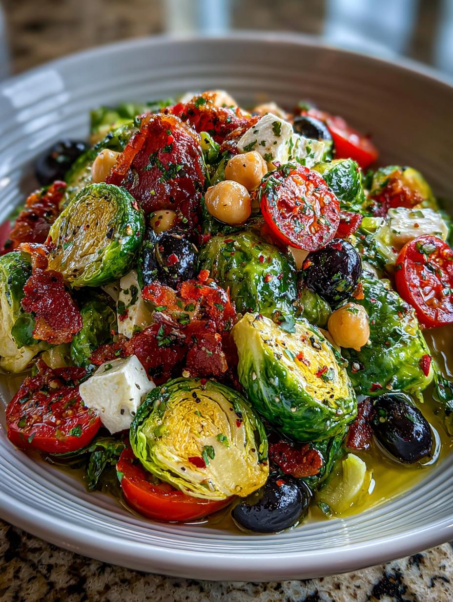 Italian Chopped Brussels Sprouts Salad - detail 2