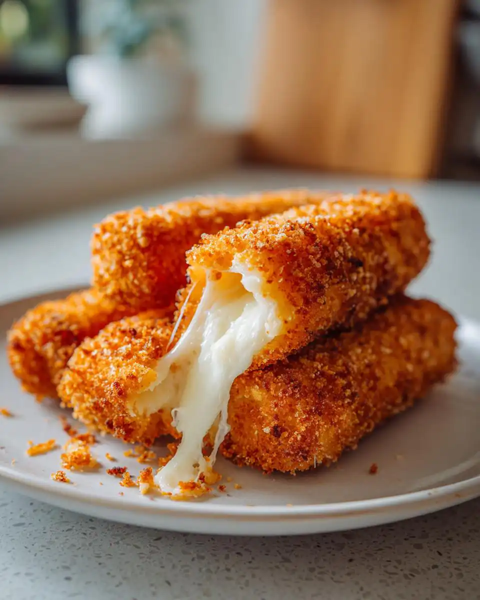 Keto Mozzarella Sticks Crispy Low Carb Snack - detail 1