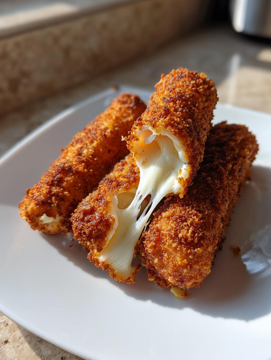 Keto Mozzarella Sticks Crispy Low Carb Snack - detail 2