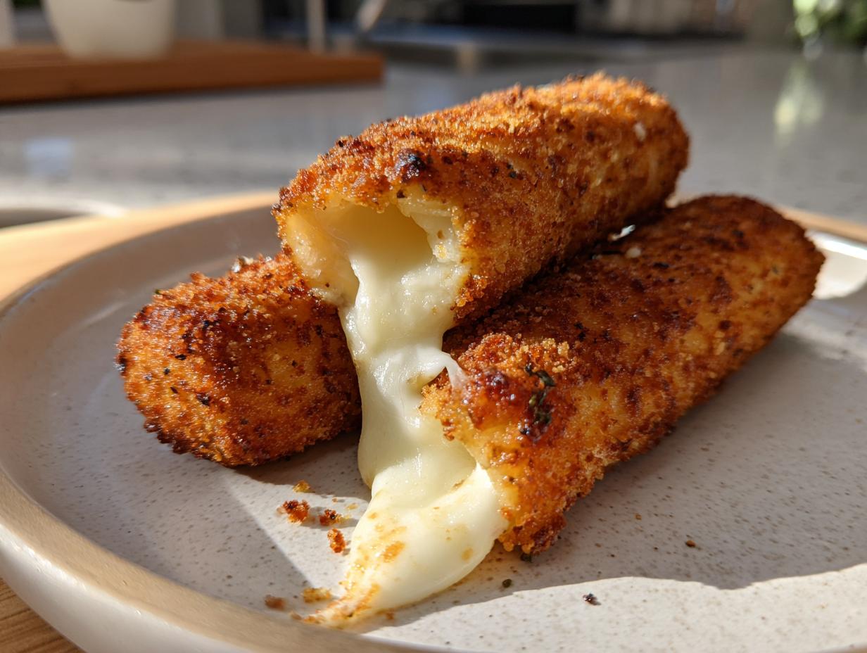 Amazing 12 Keto Mozzarella Sticks Crispy Low Carb Snack