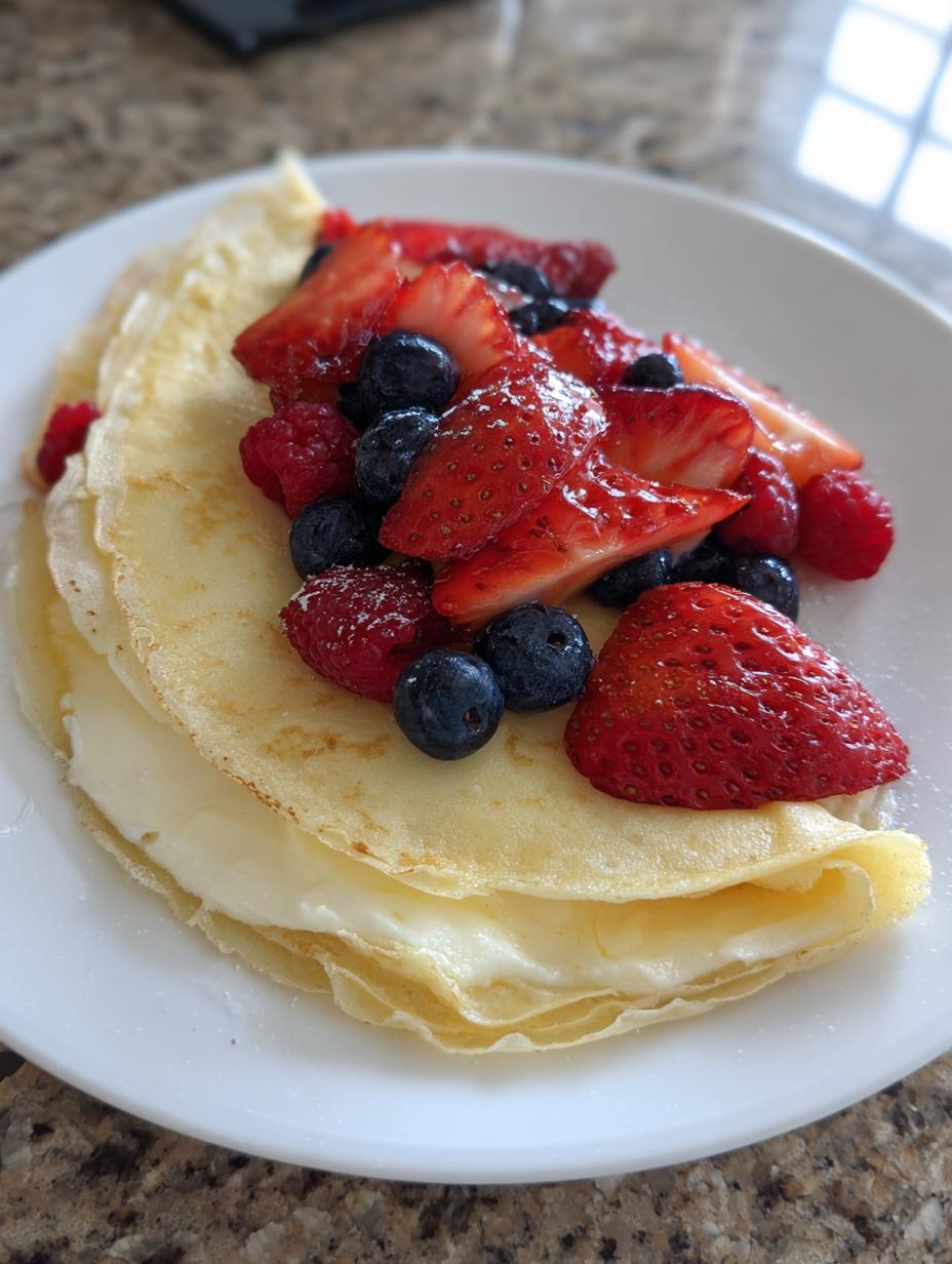 Lemon Ricotta Protein Crepes with Fresh Berries - detail 2