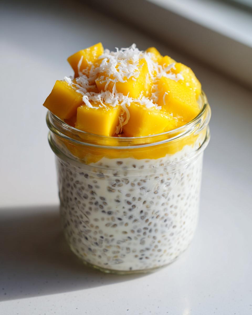 Mango Coconut Chia Breakfast Pudding - detail 1