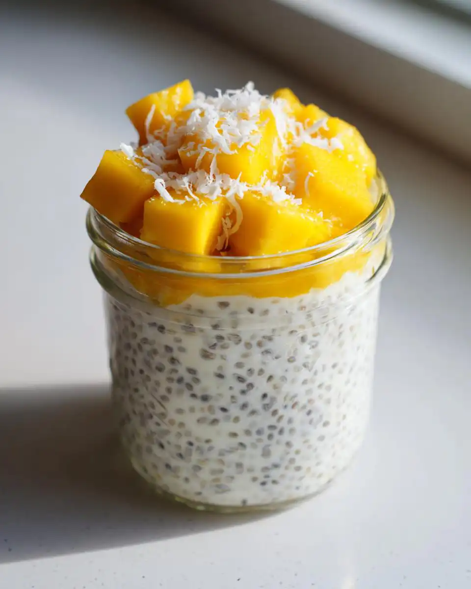 Mango Coconut Chia Breakfast Pudding - detail 1