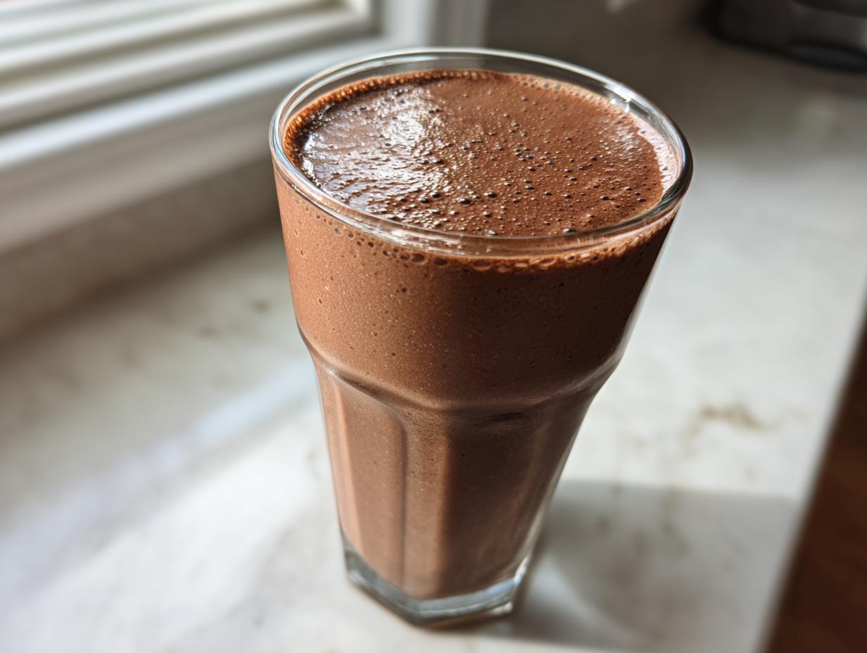 Amazing 26g Protein Mocha Cottage Cheese Breakfast Smoothie