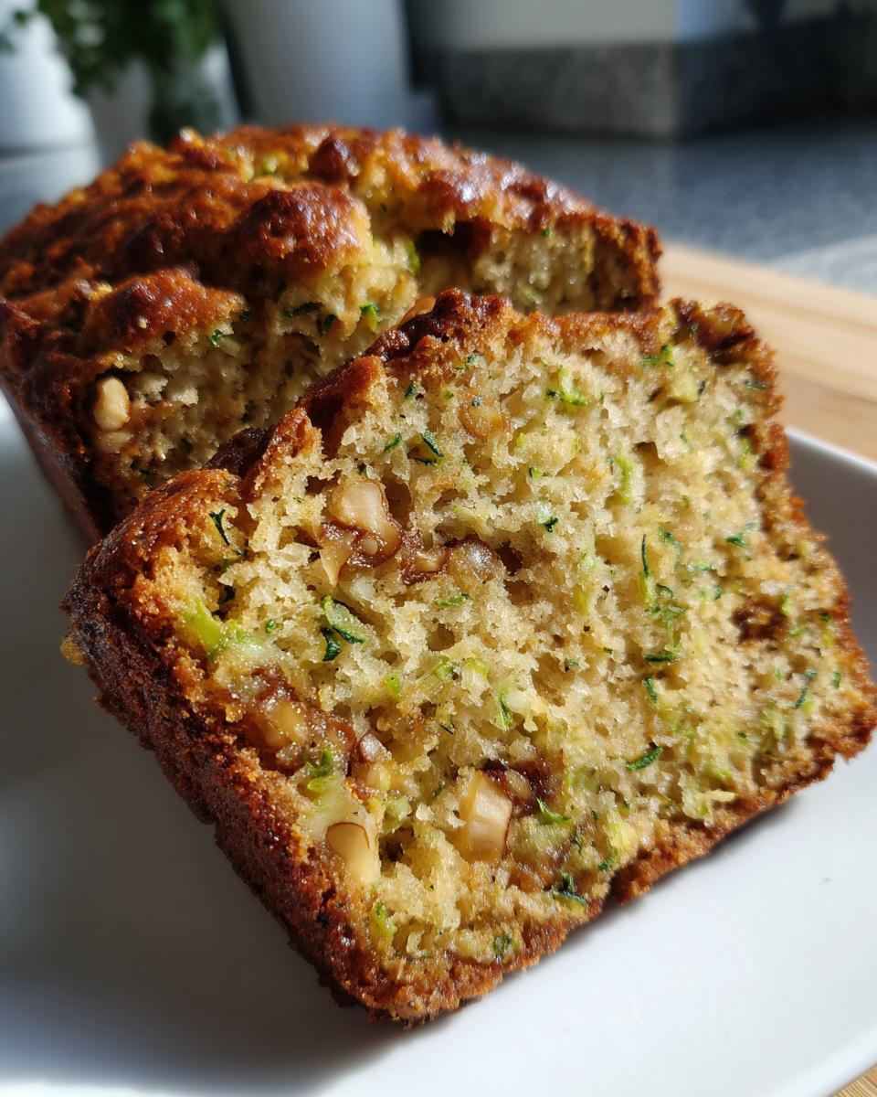 Moist Apple Zucchini Bread Recipe with Cinnamon and Walnuts - detail 1