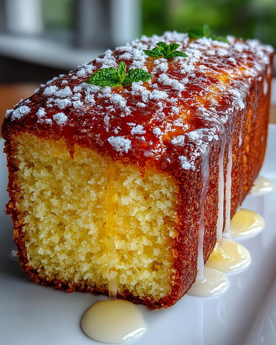 Moist Gluten Free Lemon Drizzle Cake - detail 1