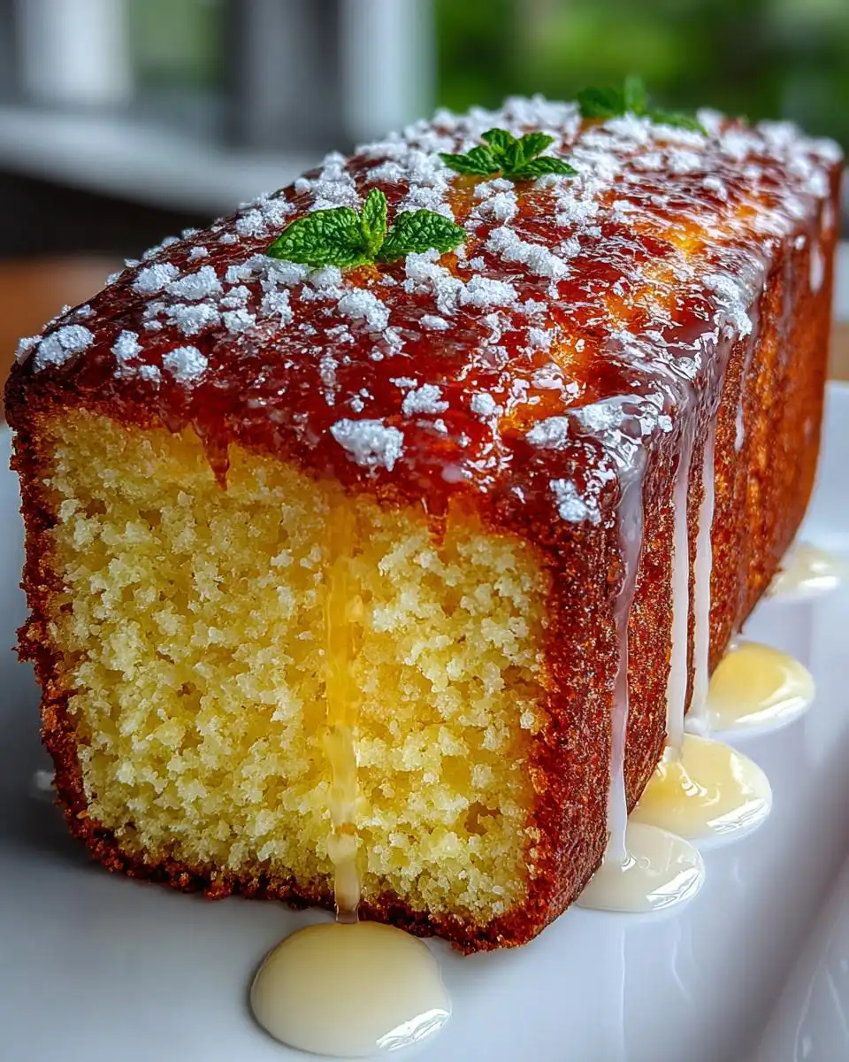 Moist Gluten Free Lemon Drizzle Cake - detail 1