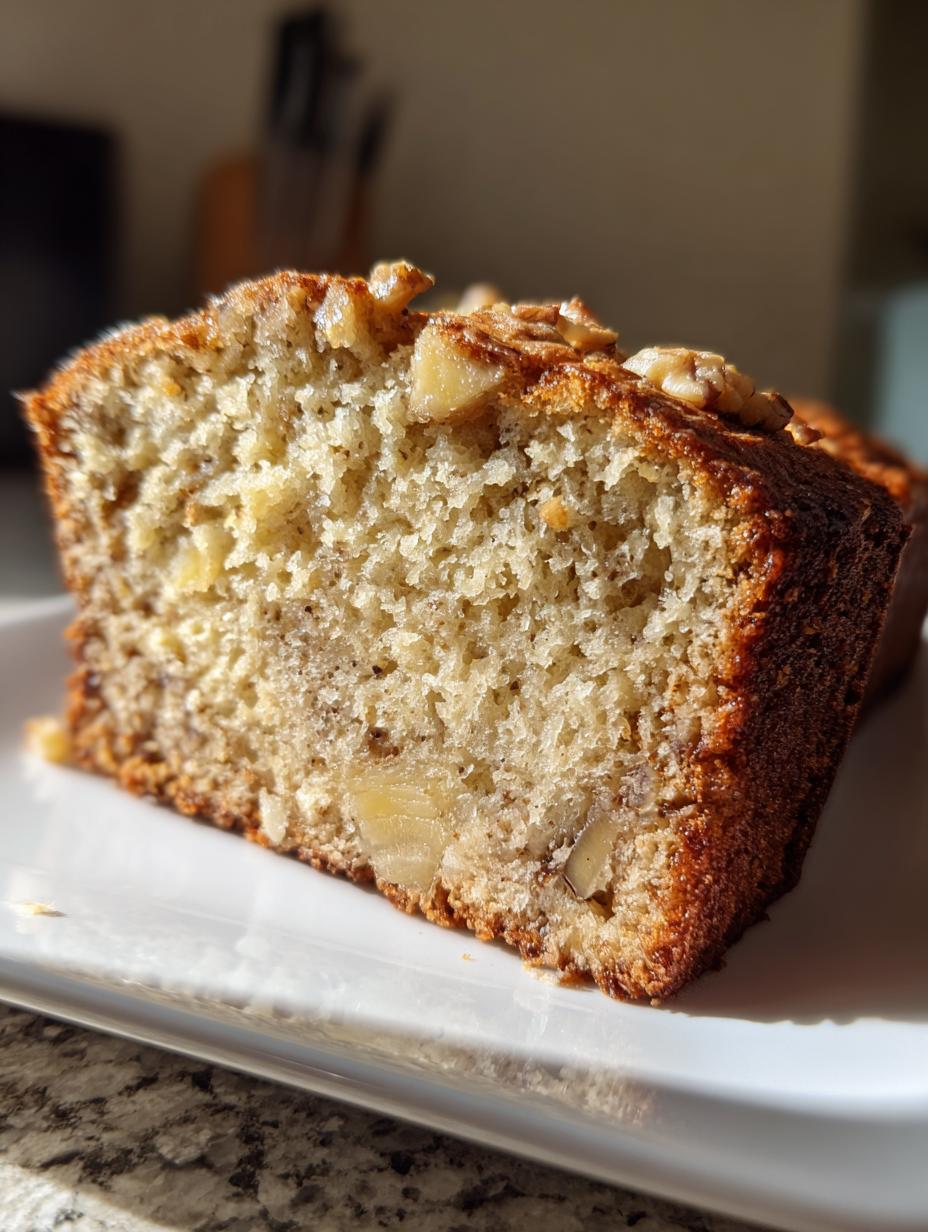 Moist Sourdough Banana Bread with Ripe Bananas - detail 1