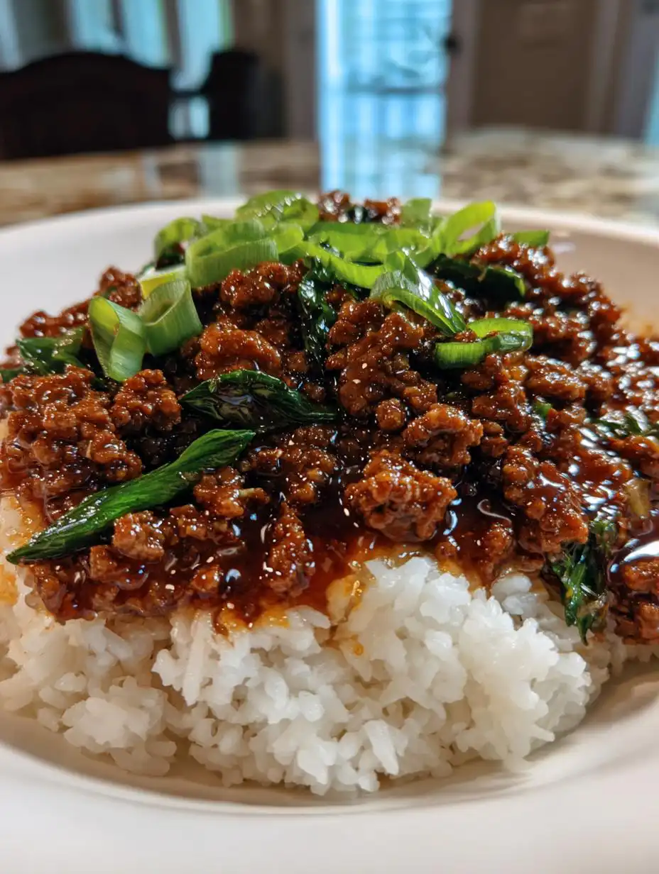 Mongolian Ground Beef - detail 2