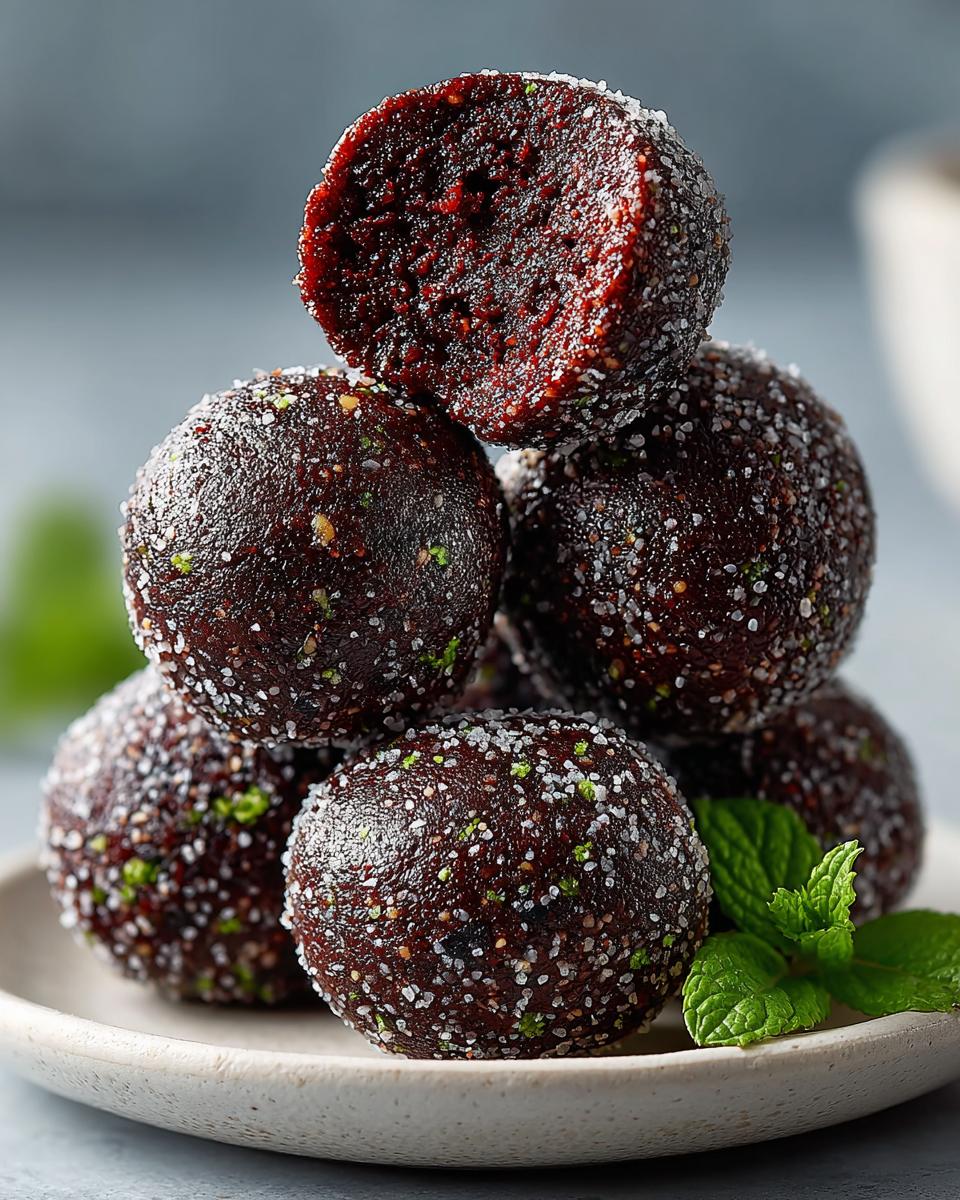 No Bake Mint Brownie Energy Bites - detail 1