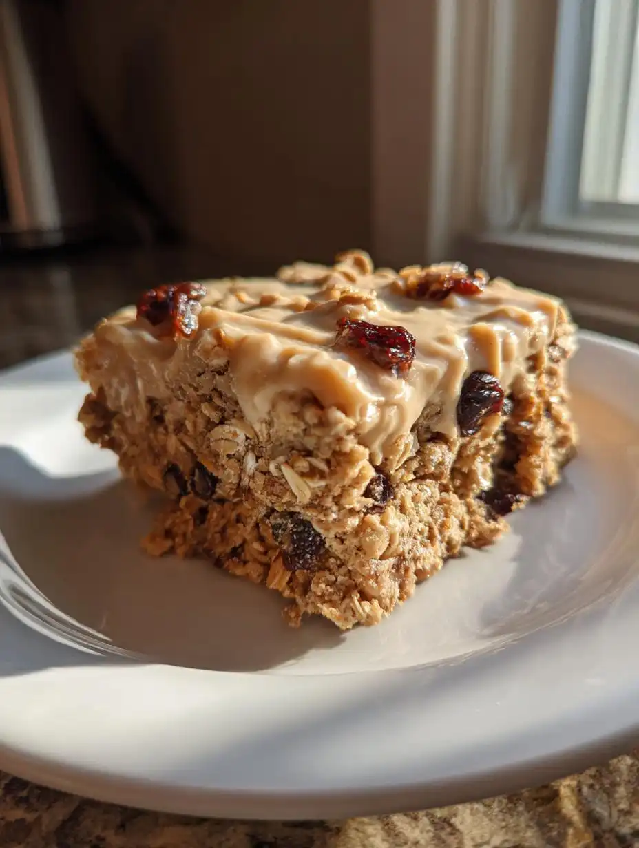 Oatmeal Raisin Cookie Bars - detail 2