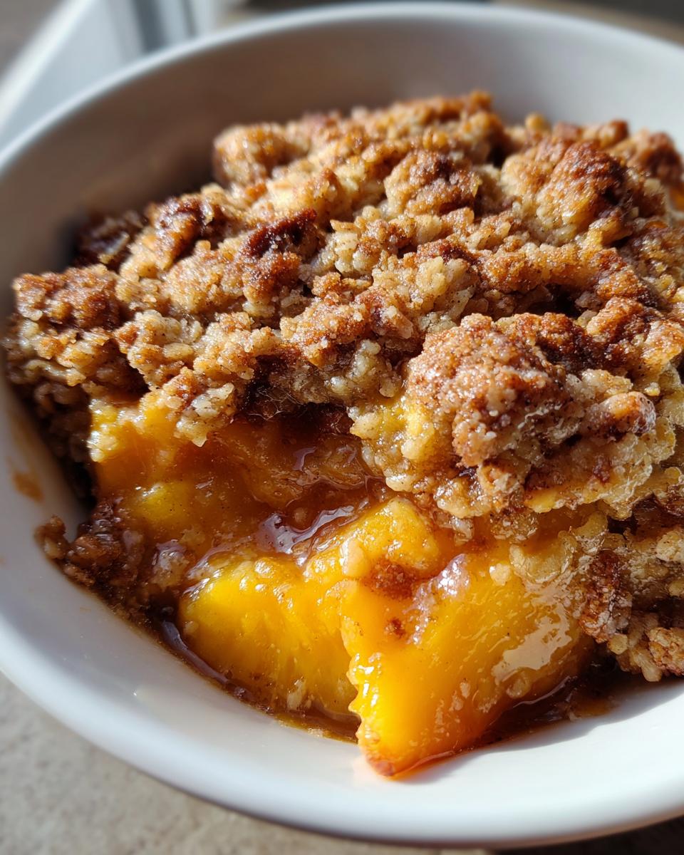 Peach Pecan Crisp - detail 1
