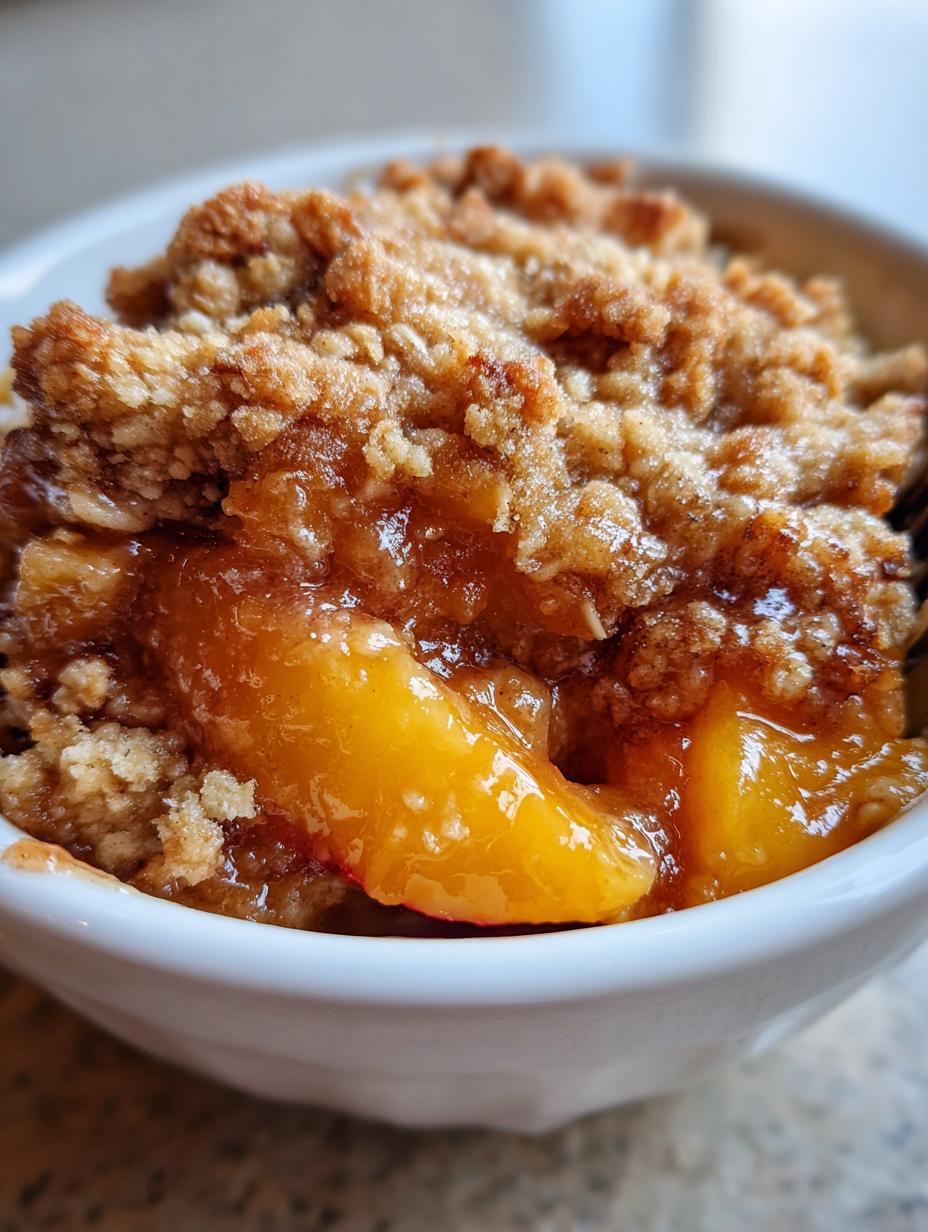 Peach Pecan Crisp - detail 2