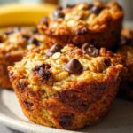 Peanut Butter Banana Baked Oatmeal Cups Recipe