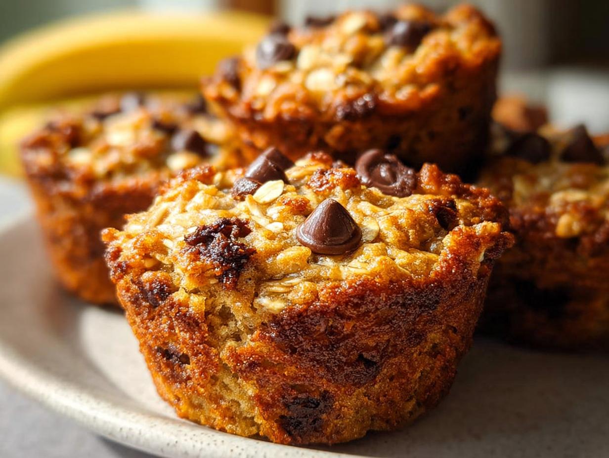 Amazing Peanut Butter Banana Baked Oatmeal Cups 50