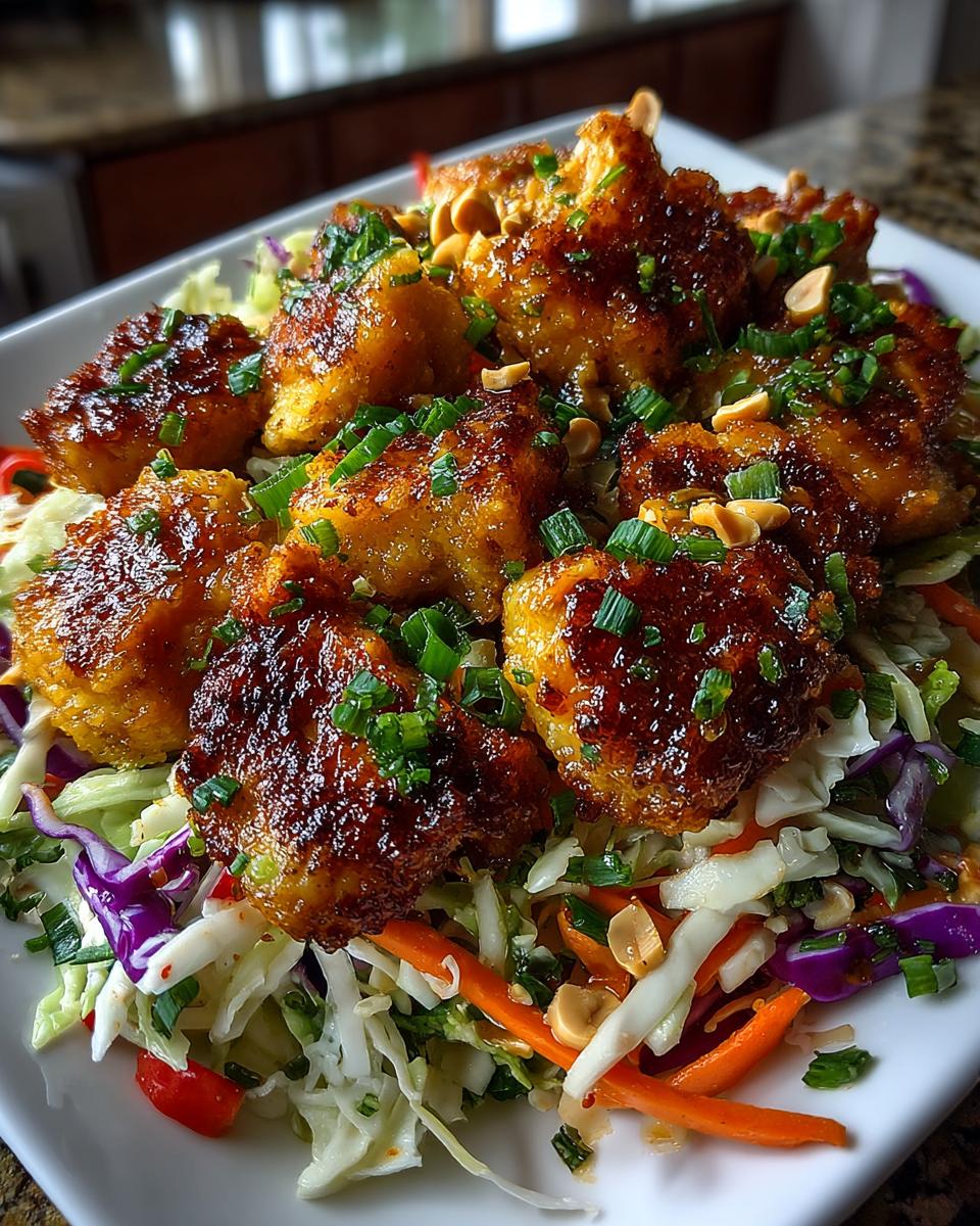Peanut Chicken Crunch Salad for Meal Prep - detail 1