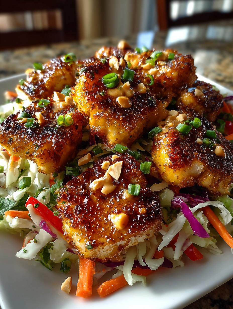 Peanut Chicken Crunch Salad for Meal Prep - detail 2